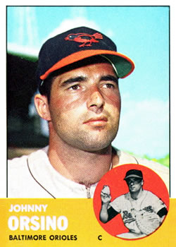 1963 Topps Baseball Cards      418     John Orsino
